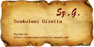 Szekulesz Gizella névjegykártya
